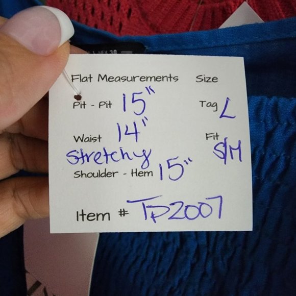 Zara Blue Puff Sleeve Ruched Crop Top - S/M - Picture 11 of 11